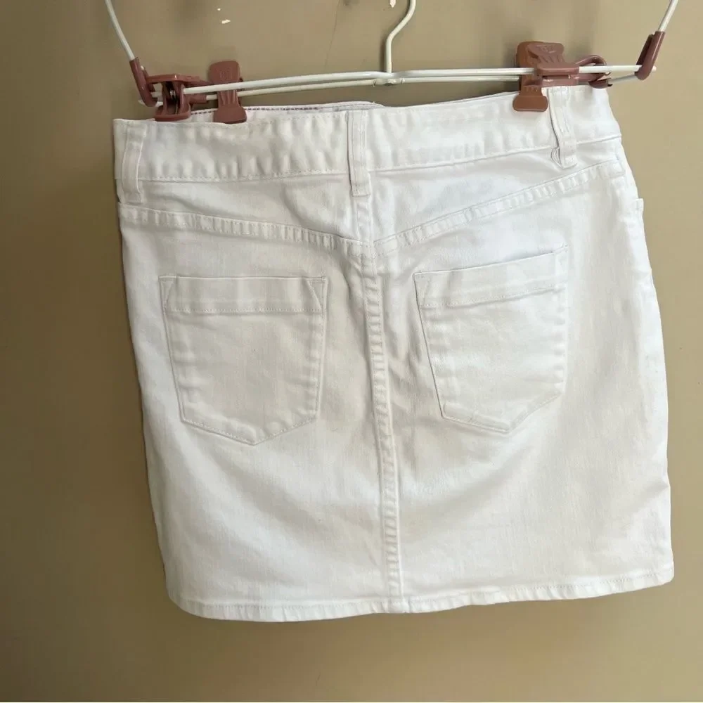 J. Crew White Mini Pencil Skirt Casual Resort Wear
